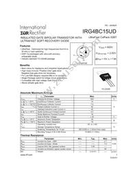 IRG4BC15UD Datasheet Cover