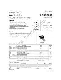 IRG4BC20F-S Datasheet Cover