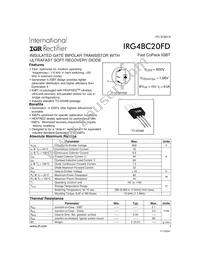 IRG4BC20FD Datasheet Cover