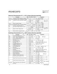 IRG4BC20FD Datasheet Page 2