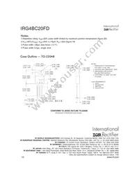 IRG4BC20FD Datasheet Page 10