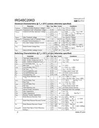 IRG4BC20KD Datasheet Page 2