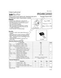 IRG4BC20SD Datasheet Cover