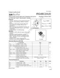 IRG4BC20UD Datasheet Cover