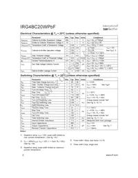 IRG4BC20WPBF Datasheet Page 2