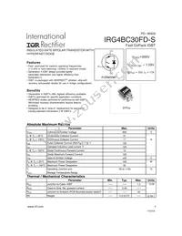 IRG4BC30FD-STRR Datasheet Cover