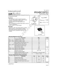 IRG4BC30FD1 Datasheet Cover