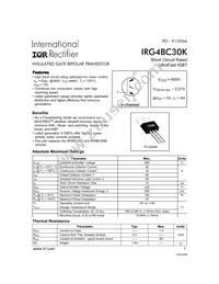 IRG4BC30K Datasheet Cover