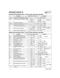 IRG4BC30KD-STRR Datasheet Page 2