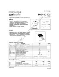 IRG4BC30S Datasheet Cover