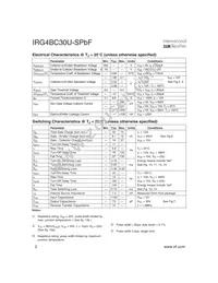 IRG4BC30U-STRRP Datasheet Page 2