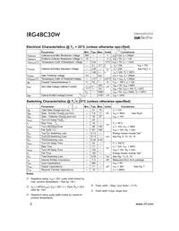 IRG4BC30W Datasheet Page 2