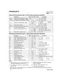 IRG4BH20K-S Datasheet Page 2
