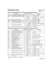 IRG4IBC10UD Datasheet Page 2