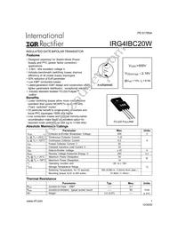 IRG4IBC20W Datasheet Cover