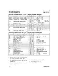 IRG4IBC20W Datasheet Page 2