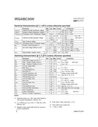 IRG4IBC30W Datasheet Page 2