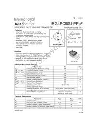 IRG4PC60U-PPBF Datasheet Cover