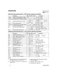 IRG4PH20K Datasheet Page 2