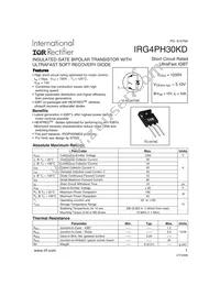 IRG4PH30KD Datasheet Cover