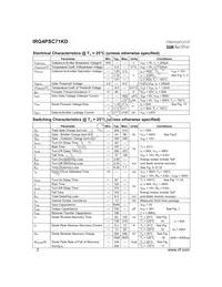 IRG4PSC71KD Datasheet Page 2