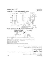 IRG4PSH71UD Datasheet Page 10