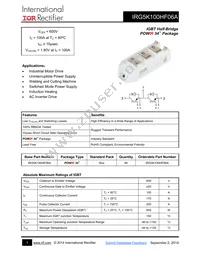 IRG5K100HF06A Datasheet Cover