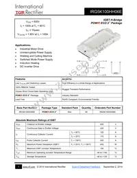 IRG5K100HH06E Datasheet Cover