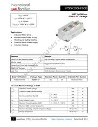 IRG5K200HF06B Datasheet Cover