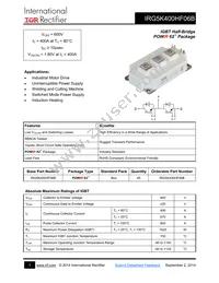 IRG5K400HF06B Datasheet Cover