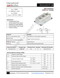 IRG5U200HF12B Datasheet Cover