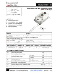 IRG5U300SD12B Datasheet Cover