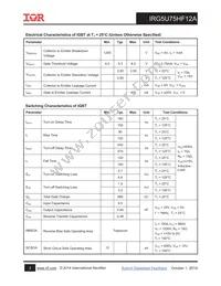 IRG5U75HF12A Datasheet Page 2
