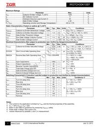 IRG7CH30K10EF Datasheet Page 2