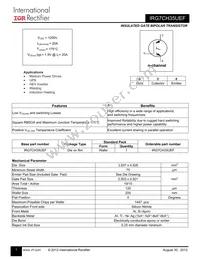 IRG7CH35UEF Datasheet Cover