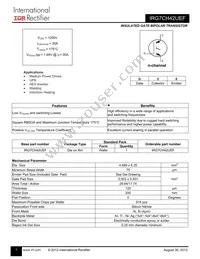 IRG7CH42UEF Datasheet Cover