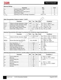 IRG7CH42UEF Datasheet Page 2