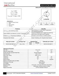 IRG7CH75K10EF-R Datasheet Cover