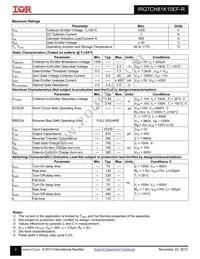 IRG7CH81K10EF-R Datasheet Page 2