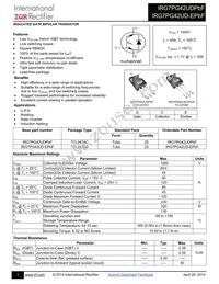 IRG7PG42UDPBF Datasheet Cover