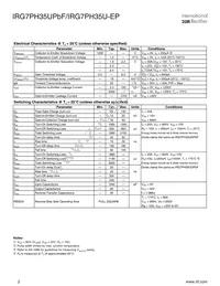 IRG7PH35U-EP Datasheet Page 2