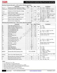 IRG7PH37K10DPBF Datasheet Page 2