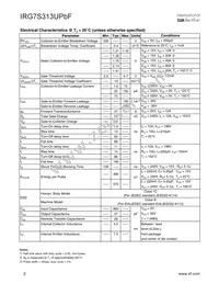 IRG7S313UTRLPBF Datasheet Page 2