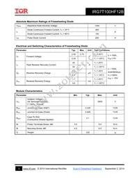 IRG7T100HF12B Datasheet Page 3