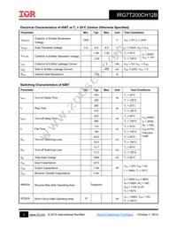 IRG7T200CH12B Datasheet Page 2