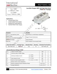 IRG7T300CL12B Datasheet Cover