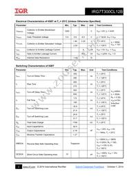 IRG7T300CL12B Datasheet Page 2