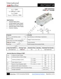 IRG7T300HF12B Datasheet Cover