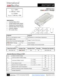 IRG7T50FF12E Datasheet Cover