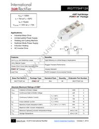 IRG7T75HF12A Datasheet Cover